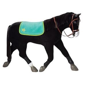 American Girl Doll Horse Black Tennessee Walker Victorian Sleigh Accessory Toy